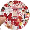 50 Red New Year Hand Account Graffiti Stickers Can Decorate Suitcase DIY Waterproof Stickers Spring Festival Hottest