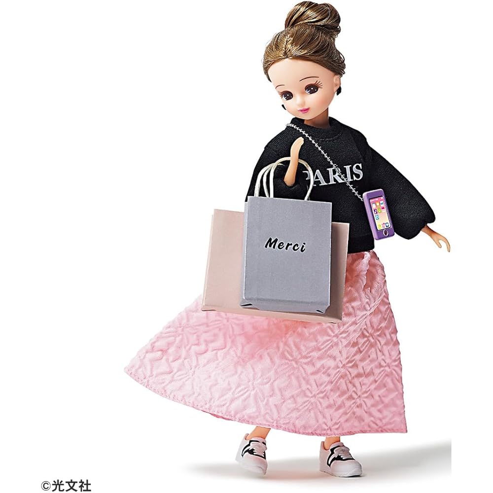Takara Tomy Licca-chan Doll LD-16 Very Collaboration Dress-Up Toy for Pretend Play Ages 3 and Up
