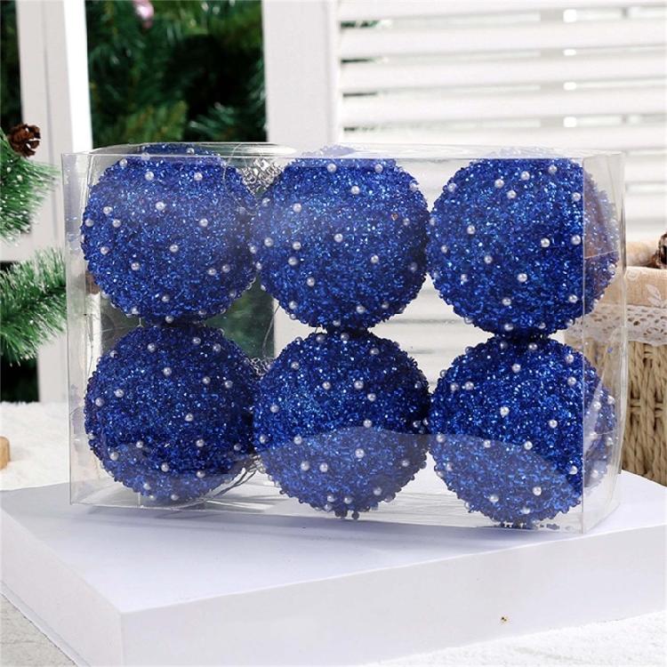 1 Scatola 6 Pezzi Pallina di Natale Ornamento per Albero di Natale Casa Pendente Natalizio da Appendere