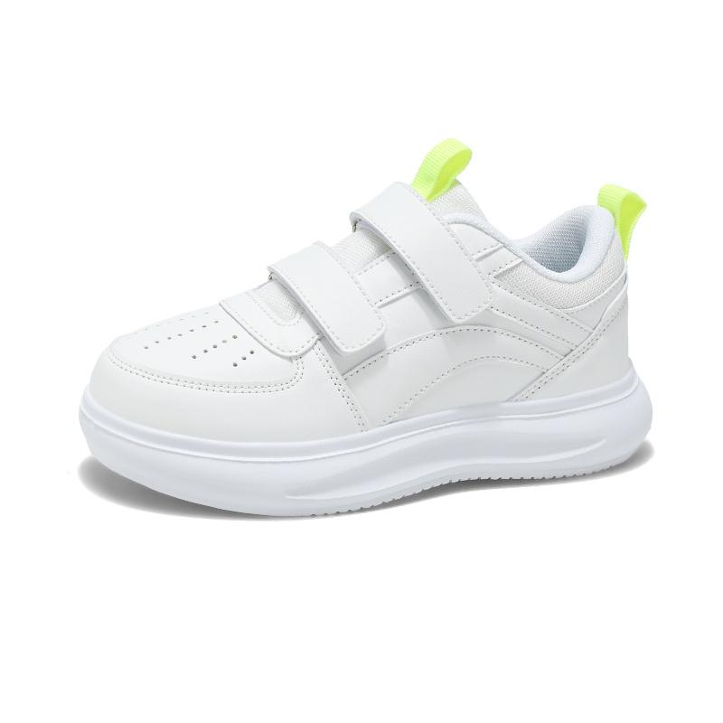 

White Children Shoes Boys Skateboard Shoes Fashion Autumn PU Leather Kids School Daily Walking Shoes Spots Sneaker for Boy 30 белый