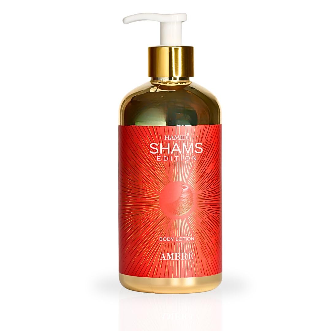 

Hamidi Shams Edition Ambre Body Lotion 500ml, Skin Care Lotion for Unisex, Alcohol-Free, for All Skin Type