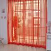 1 pc Colorful Sheer Tulle Curtains Polyester Solid Color Rod Pocket Curtain For Bedroom Kitchen Living Room Kid Room Classroom