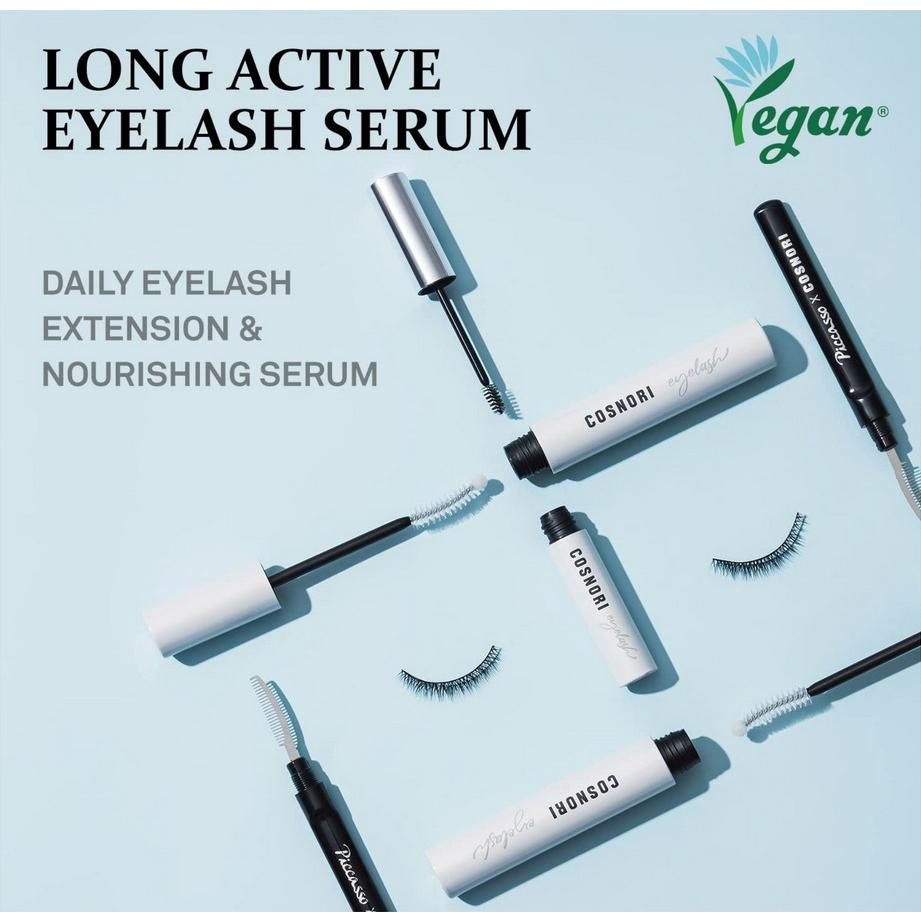 Cosnori Long Active Eyelash Serum 9g, Vegan, Irritation Free