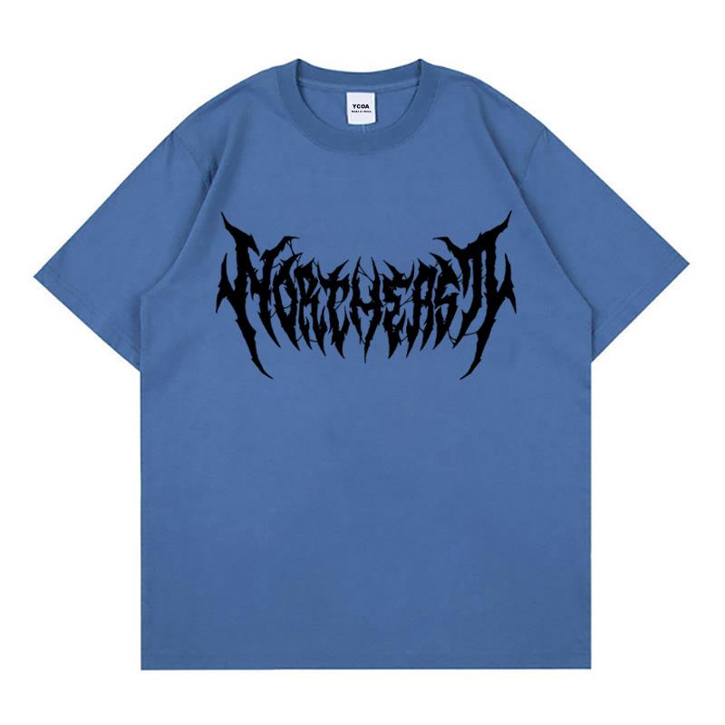 Herren Grafik T-Shirts Kurzarm T-Shirts Tops Oversized Vintage Streetwear Gothic Harajuku Koreanische Mode Sommer Y2k Kleidung