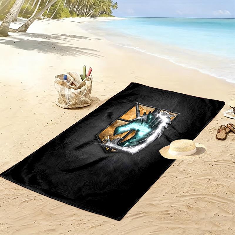 Guardian Realm beach towel soft Beach towel for vacation photos quick-drying swim towel seaside Absorbent bath towel Fashion Comfort beach