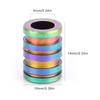 TC4 Titanium Alloy Knife Beads Pendant for Outdoor Lanyard Parachute Cord Large Size Colorful
