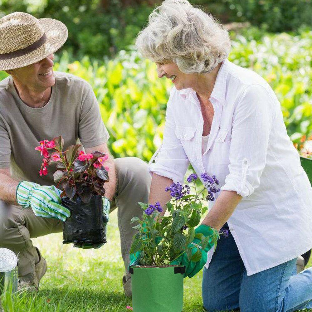Breathable DIY Garden Pouch Vegetable Potato Root Container Plant Pots Grow Bag Flower Planter