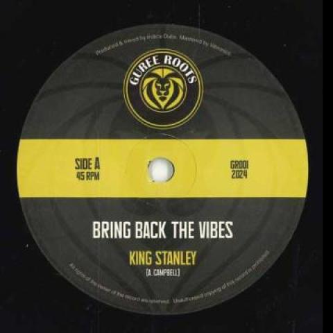 

7-дюймовая пластинка KING STANLEY / INDICA DUBS - Bring Back The Vibes / Bring Back T GR001 Guree Rotts UK 2024 UK Регги, Ска и Даб