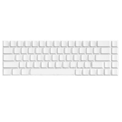 68 Key Blank White Keycaps Set Original Height No Lettering Fits Most Mechanical Keyboards Minimalistic Blank Keycaps