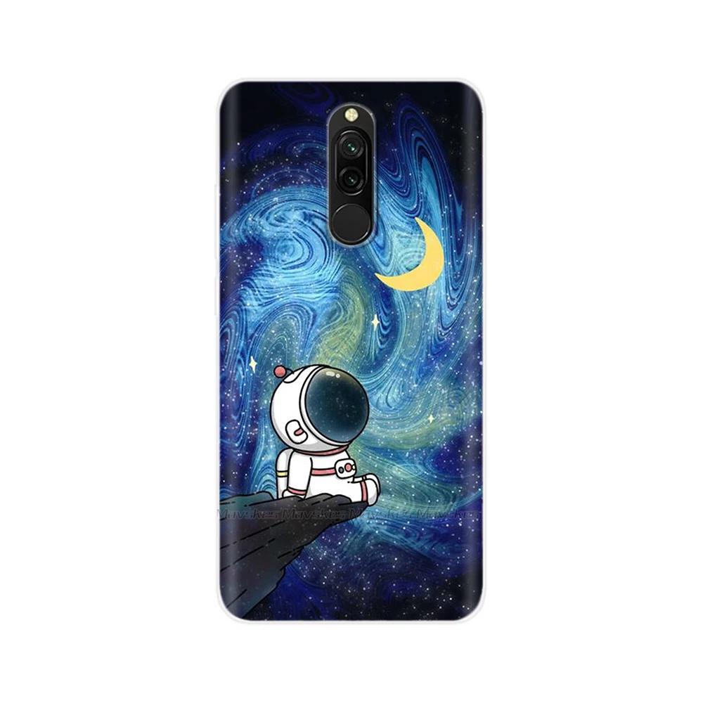 For Redmi 8 8A Pro Case TPU Silicone Shockproof Cat Phone Cover For Redmi 8 8A 7 7A redmi7 Transparent Funda Printing Soft Coque