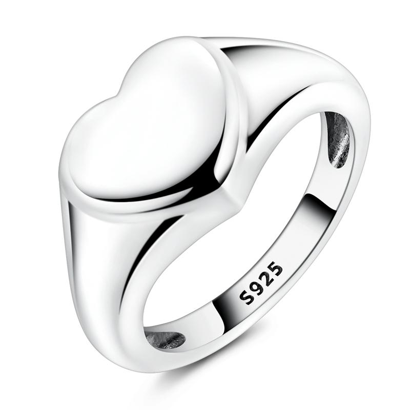 

Original 925 Sterling Silver Sparkling Heart Ring for Women Girls Jewelry Birthday Anniversary Gifts 6