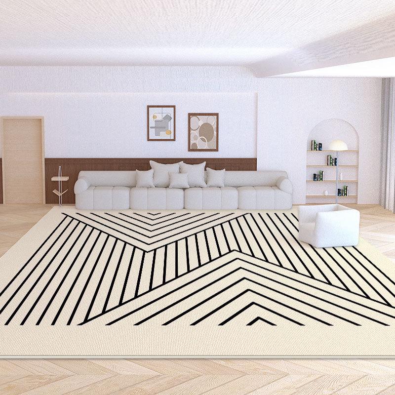 Covor de Lux Crem Catifea Wabi-Sabi Nordic Minimalist pentru Living