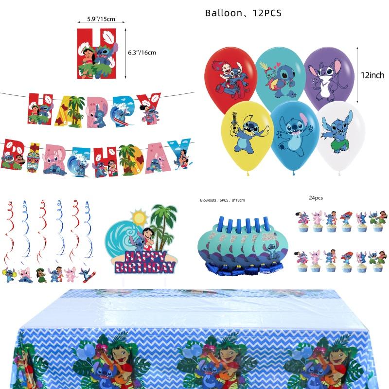 Cartoon Stitch Party-Set Pappteller Servietten Und Dekorationen