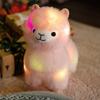 Plush Alpaca Light Up Toy With Soft Short Plush For Kids And Collectors