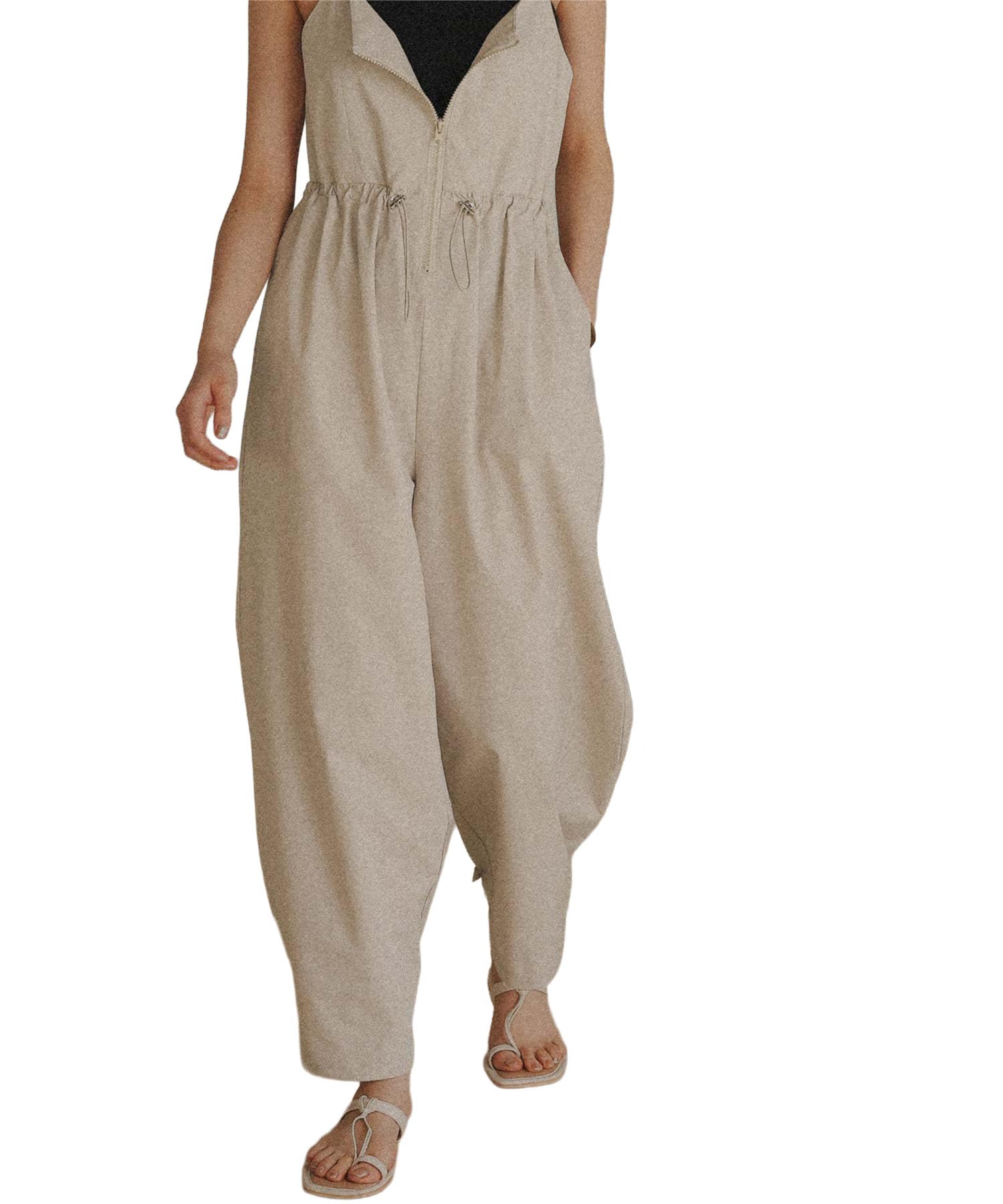 

Titibait AFXP4351 Women s Water-Repellent All-in-One Rash Guard, Light Beige, Size LL