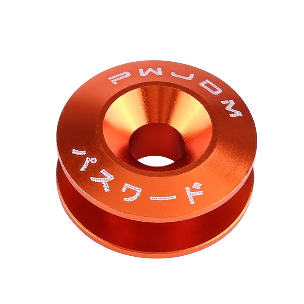 Quick Release Fastening Ring Kit Bumper Washer Aluminum Alloy Car Quick Release Fender 9 Colors Set of 4 Durable (Gold)