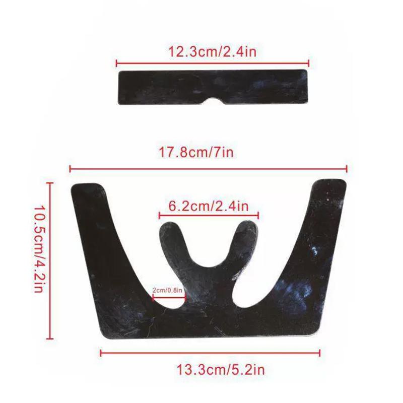 Stainless Steel Dental Jawbone Plane Plate Material Dental Occlusal Maxillary Casting Dental Instruments High Quality