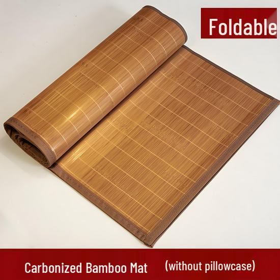 Free Shipping Bamboo Cool Mat: 2026 Dual-Use Foldable Ice Silk for Summer/Winter - Perfect for Dorms.