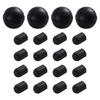 T02C!Piedini a Sfera in Gomma Stabilizzanti(4 pezzi) Per Sedia da Campeggio Helinox Sedia da Esterno Tappo Gamba Nero