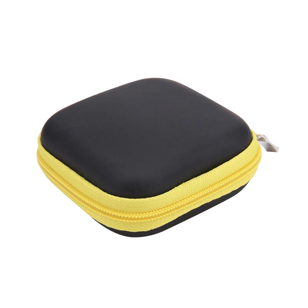 Earphones Case Carry Bag Portable Mini Zipper Headphone Bag Hard Aseismic Moisture Proof Headphone Bag Storage Box Headset Case