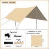Butterfly-Shaped Black Glue Sunshade Tent - Outdoor Sun & Rain Protection for Camping and Picnics in Spring & Autumn.