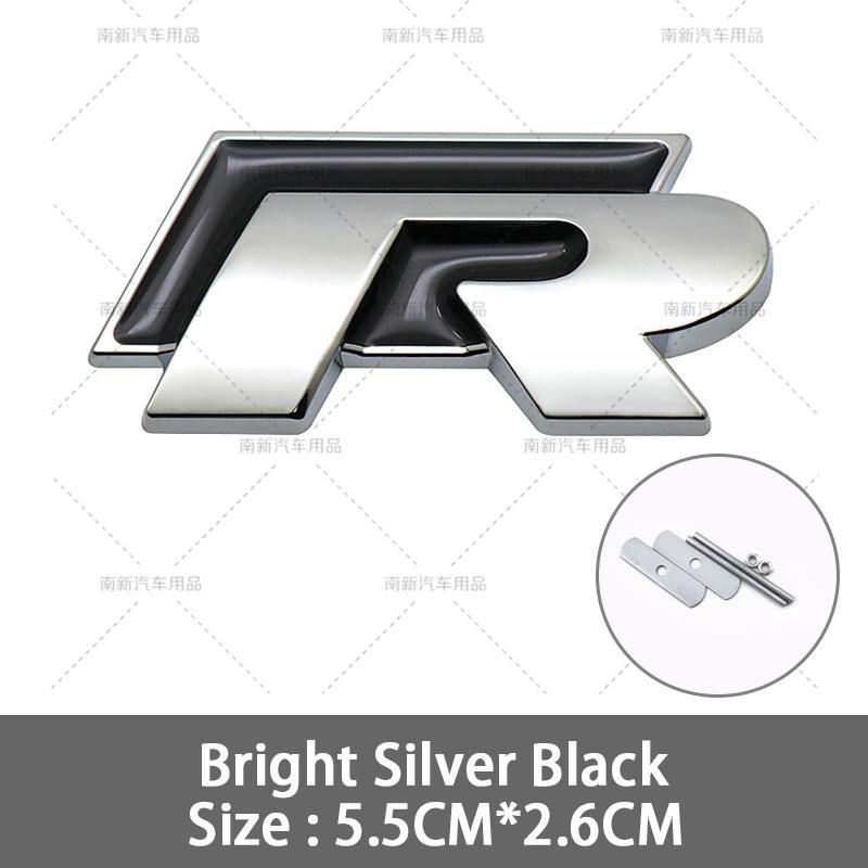 2026 Hot For VOLKSWAGEN VW 3D Metal R Grille Badge Rear Tail Trunk Emblem Decal Stickers For Volkswagen VW Polo Passat Golf Jett