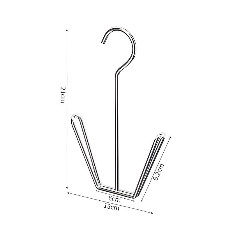 Утолщенная и утолщенная сушилка для обуви из нержавеющей стали многофункциональная сушилка для обуви с крючками ветрозащитная сушилка для дома балкона No anti-slip beads 464₽