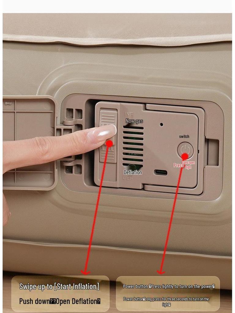 Portable Inflatable Camping Mattress - Folding Air Cushion Bed for Tent & Home Use