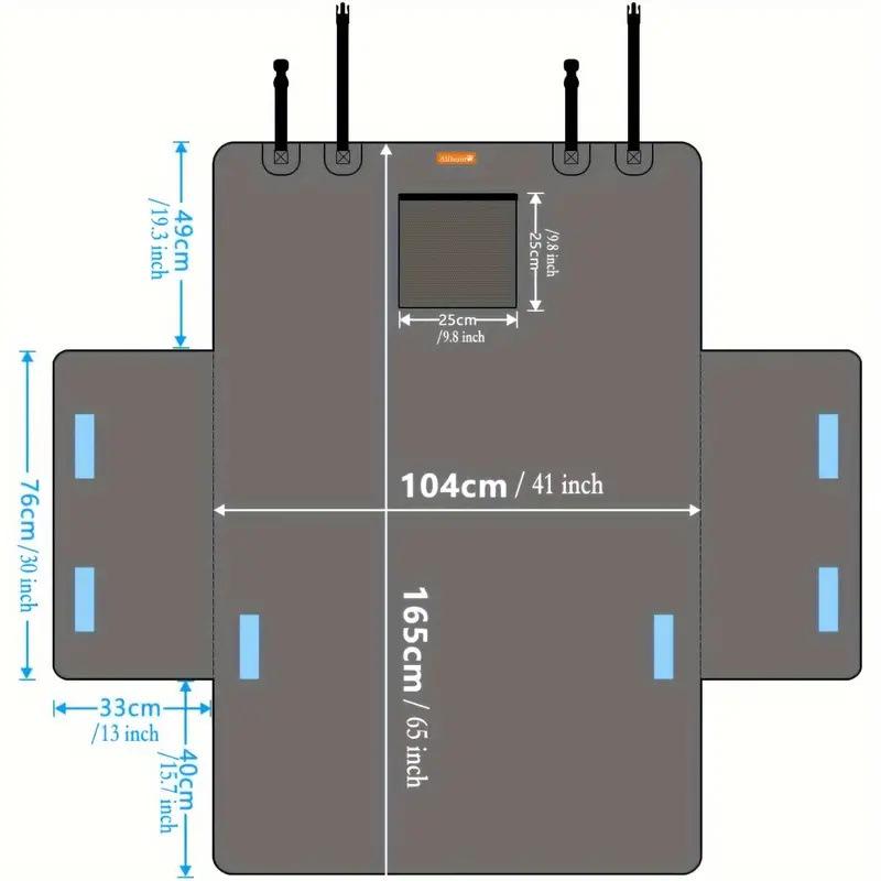 Waterproof Dirt-Proof Pet Car Trunk Mat for Medium and Large Dogs