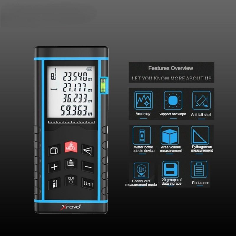 120 * 54 * 29mm Mini Handheld Electronic Laser Distance Meter Portable Infrared Laser Rangefinder Waterproof Engineering Measuring Instrument