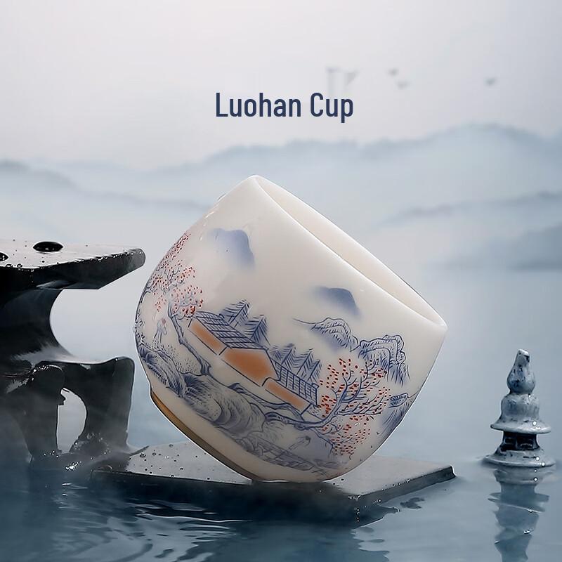 Mutton-Fat Jade White Porcelain Master Tea Cup