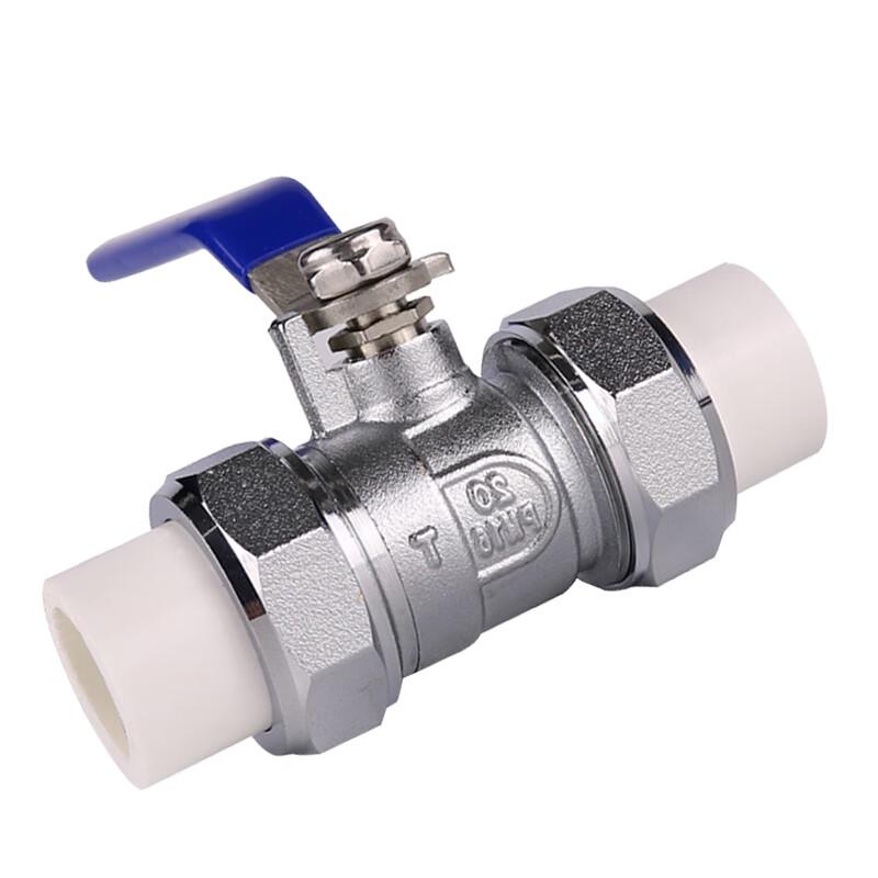 PPR Double Union Hot Melt Brass Ball Valve