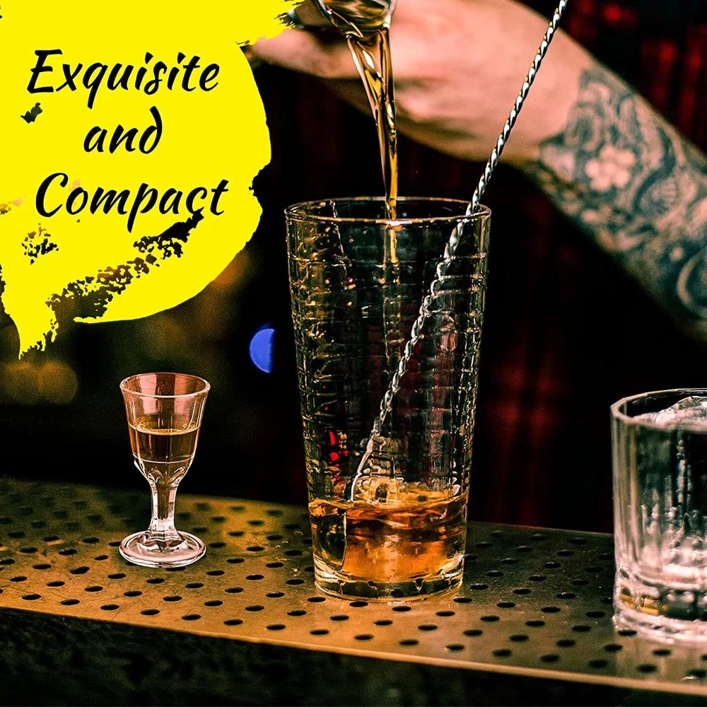 6 ks/sada Sklenice na whisky Pohárek na likér Svatba Párty Mini 0,4 oz 10 ml Čirý Tequila Whisky Likér Pohárky na panáky Sklenice na víno