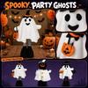 Halloween Figurine Plush Resin Statue Cute Standing Ornament for Indoor Shelf Desk Porch Entryway Decor