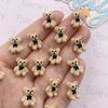 60Pcs Resin Kawaii Colorful Bowknot Bear Nail Art Charms Flat Back Rhinestone Figurines DIY Jewelry Accessories Scrapbook Crafts