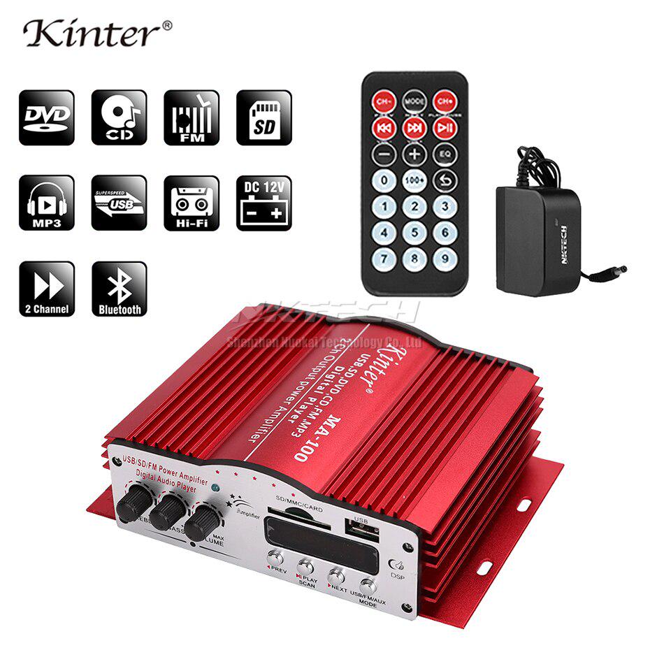 Amplifier Stereo Amplifier for car // home for ipod // MP3 // FM radio mini-USB kinter HiFi Amplifier 2 canals