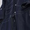 Island Country Chu Order! Easy-Care Washed Cotton Denim Blue Windbreaker Skirt Women's Fall and Winter New Technology Dress