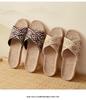 Women's Summer Silent Linen Slippers - Breathable Cotton for Indoor & Outdoor Use