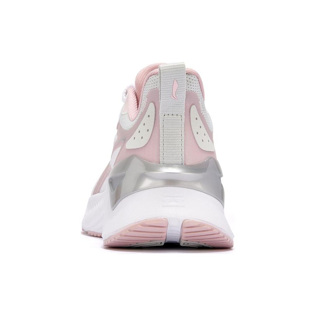 New LiNing YueYing 3.0 Cushioning Abrasion Resistant Breathable Low Top Casual Running Shoes Women's White Purple ARHU024-5