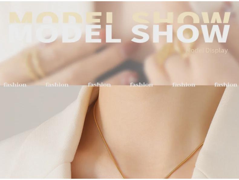 European & American Luxury Geometric Pendant Necklace: Irregular Square, Gold-Plated Titanium Steel