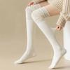 Women'S High Solid Colour Patchwork Socks High Elasticity Stockings Knee High Socks Thin Long Stacked Socks