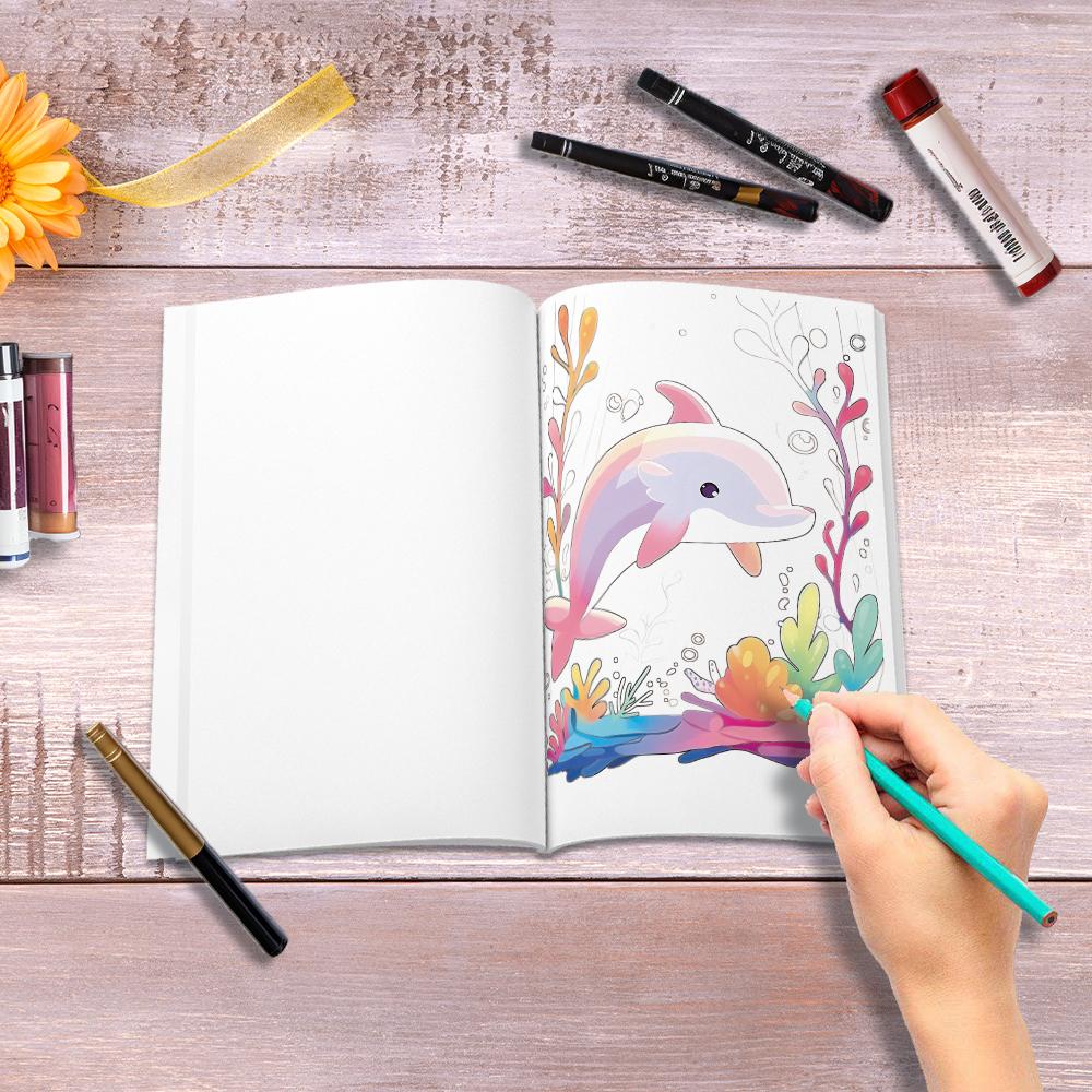 1pc, Animal Coloring Book, Teenagers Coloring Book, 30 Different Patterns, 100gsm Thick Paper, Stress Relief, Birthday Gift