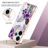 For Xiaomi Redmi 13 4G Case with IMD Marble Flower Pattern TPU Mobile Back Cover