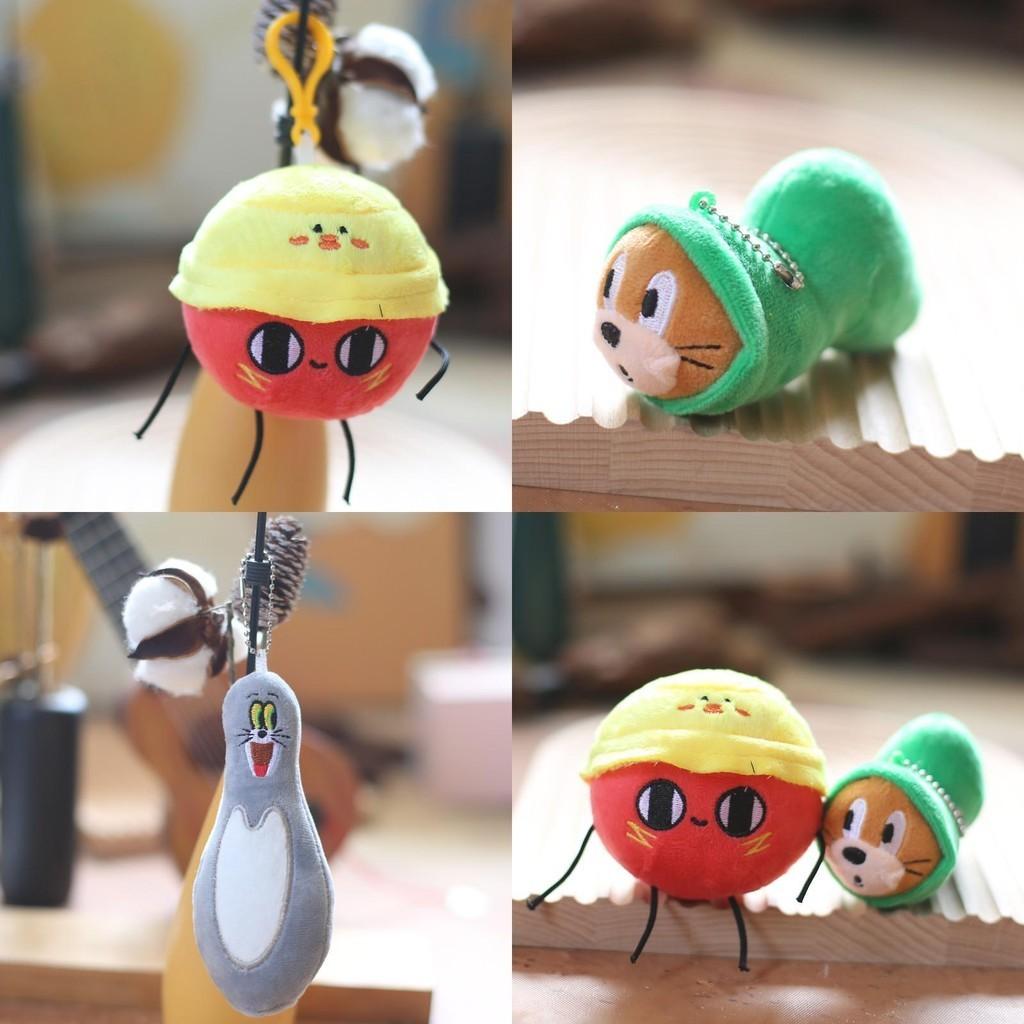 Adorable Cute Cartoon Plush Toy Large Eyes Mouse Bag Pendant Keychain Doll