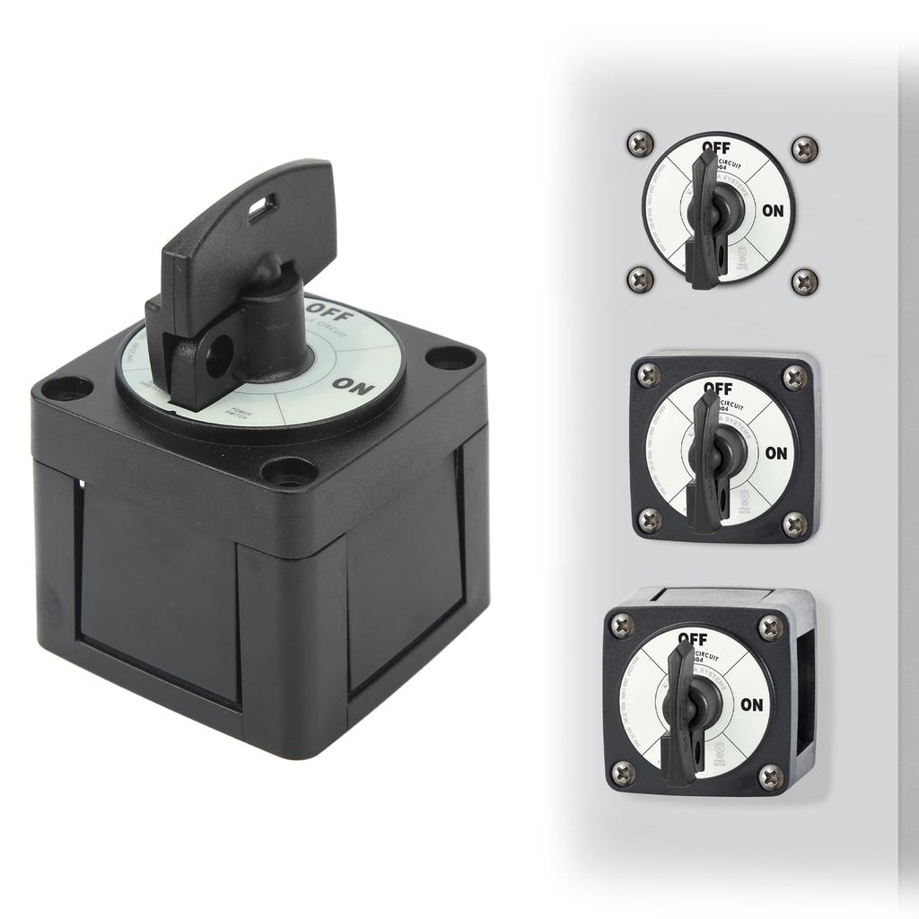 Power Battery Disconnect Switch 2 Gear 2 Terminal Battery On Off Switch 300A for RV Yacht