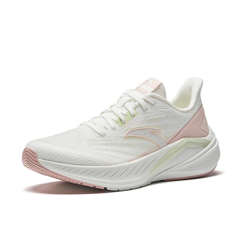 

New Anta Anti-Slip Wear-Resistant Breathable Lightweight Height Increasing Low-Top Casual Running Shoes Women s White Pink 922525521-1 35.5