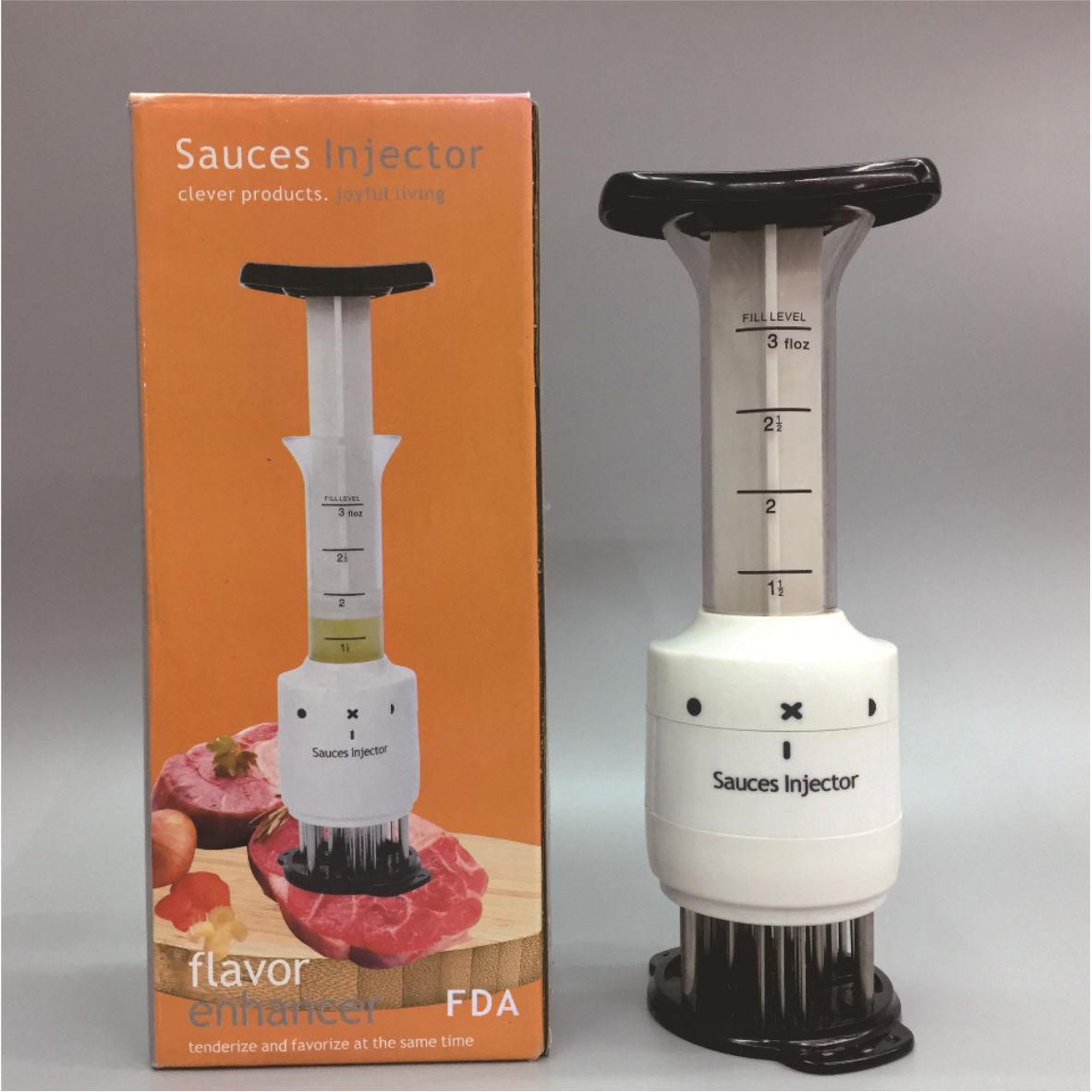 

Syringe-Style Steak Injector and Tenderizer Needle Gadget