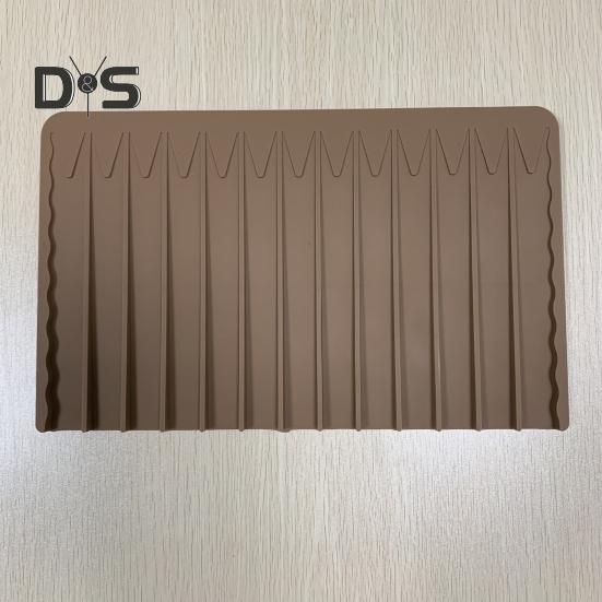 Food Grade Draining Mat Flexible Anti Scratch Kitchen Self Draining Silicone Drying Mat Home Supplies