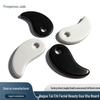 Yin Yang Jade Gua Sha Energy Board - Black & White Tai Chi Stone for Health and Wellness Massage