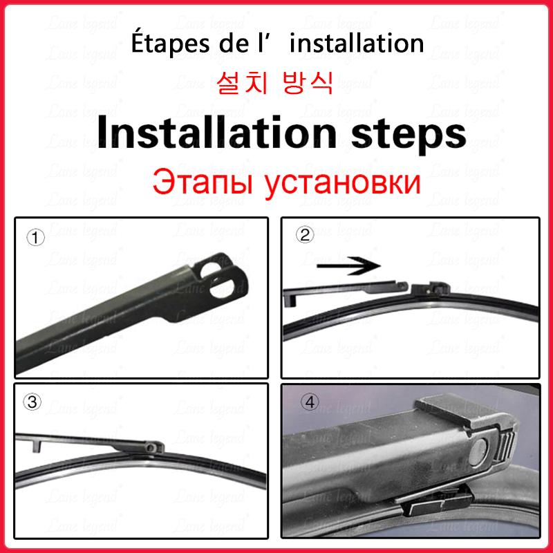 2Pcs Front Windshield Windscreen Window Wiper Blades For Land Rover Range Rover L322 Vogue HSE 2002-2012 2011 2010 2009 26"+26"